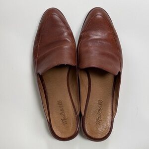 Madewell Chestnut Leather Slip-On Shoes